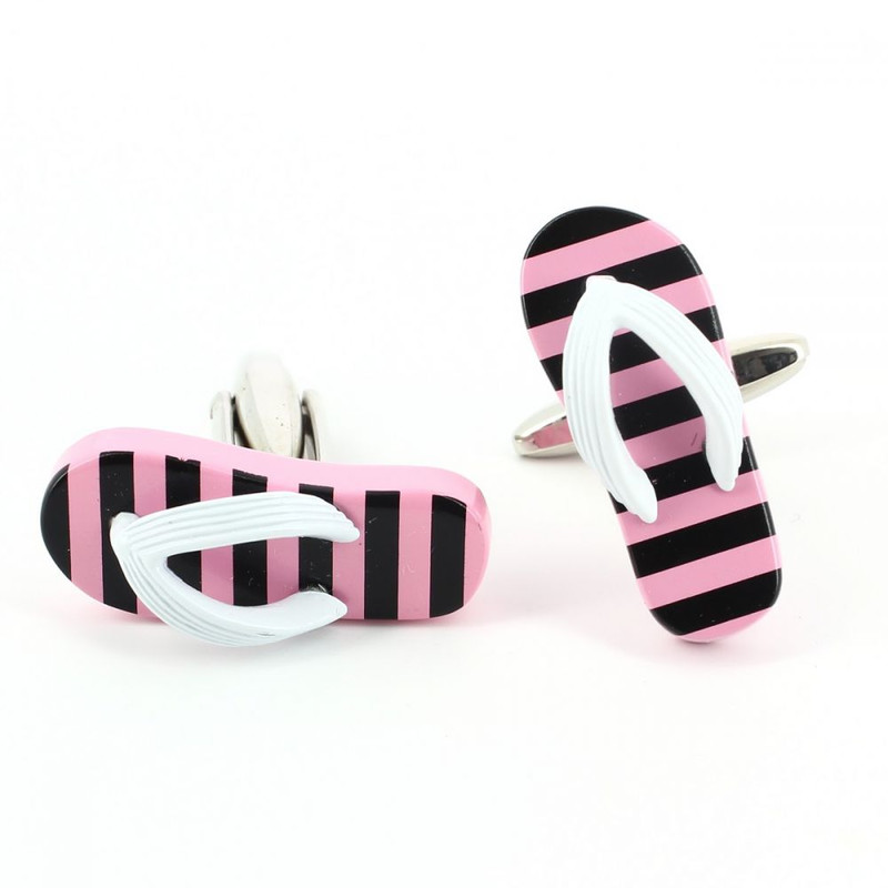 Boutons de manchette, Tong rose