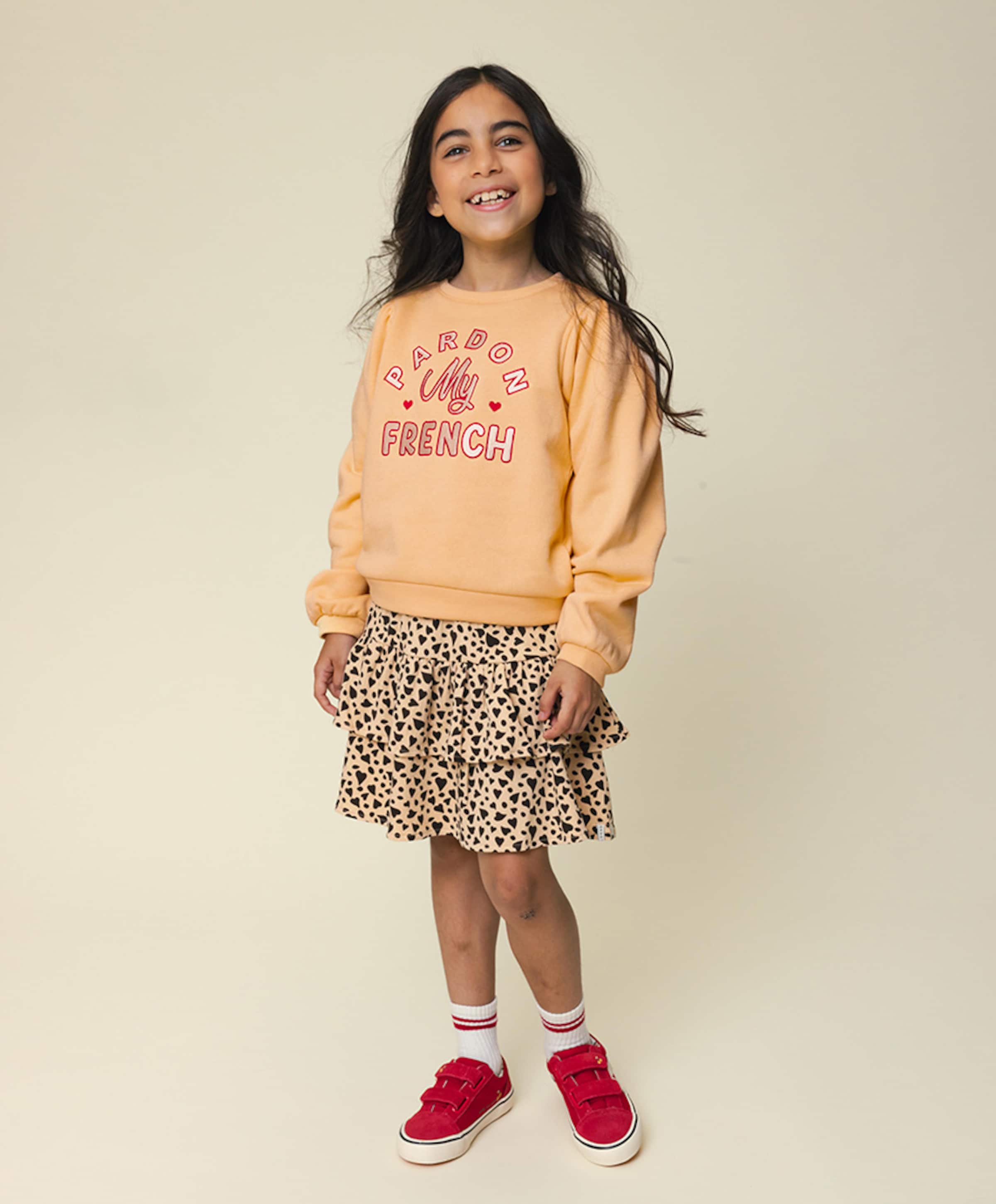 Looxs Little Meisjes sweater geel