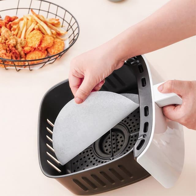 100 stk/30 cm non-stick engangs luftfrituregryde til madlavning