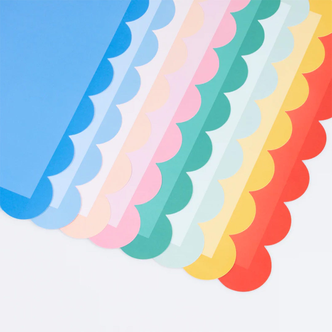 Meri meri placemats gekleurd - 12st