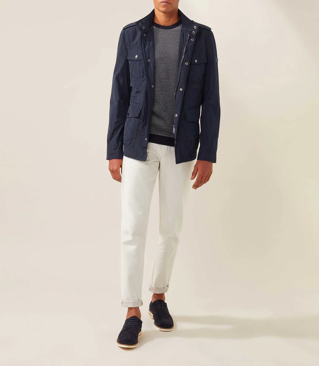 Parka multipoches marine 