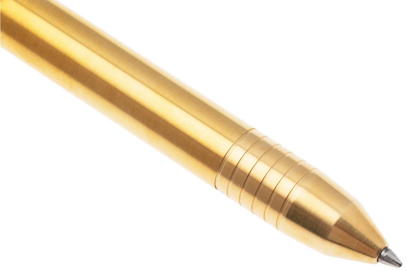 Big Idea Design Base Line Bolt Action Pen BS-BA-BS Brass, everyday carry pen