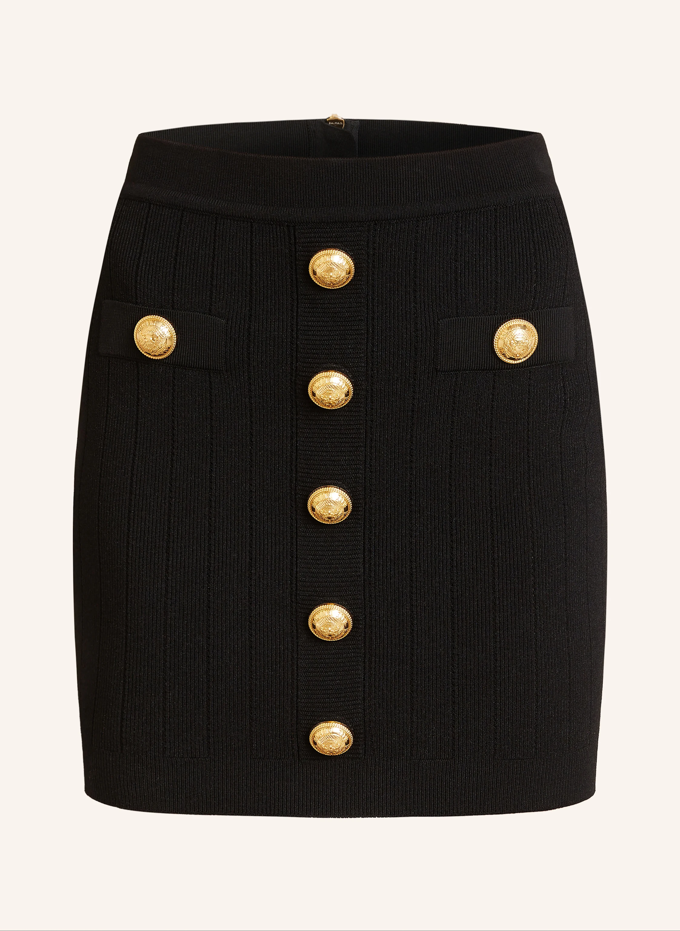 BALMAIN Strickrock mit Glitzergarn