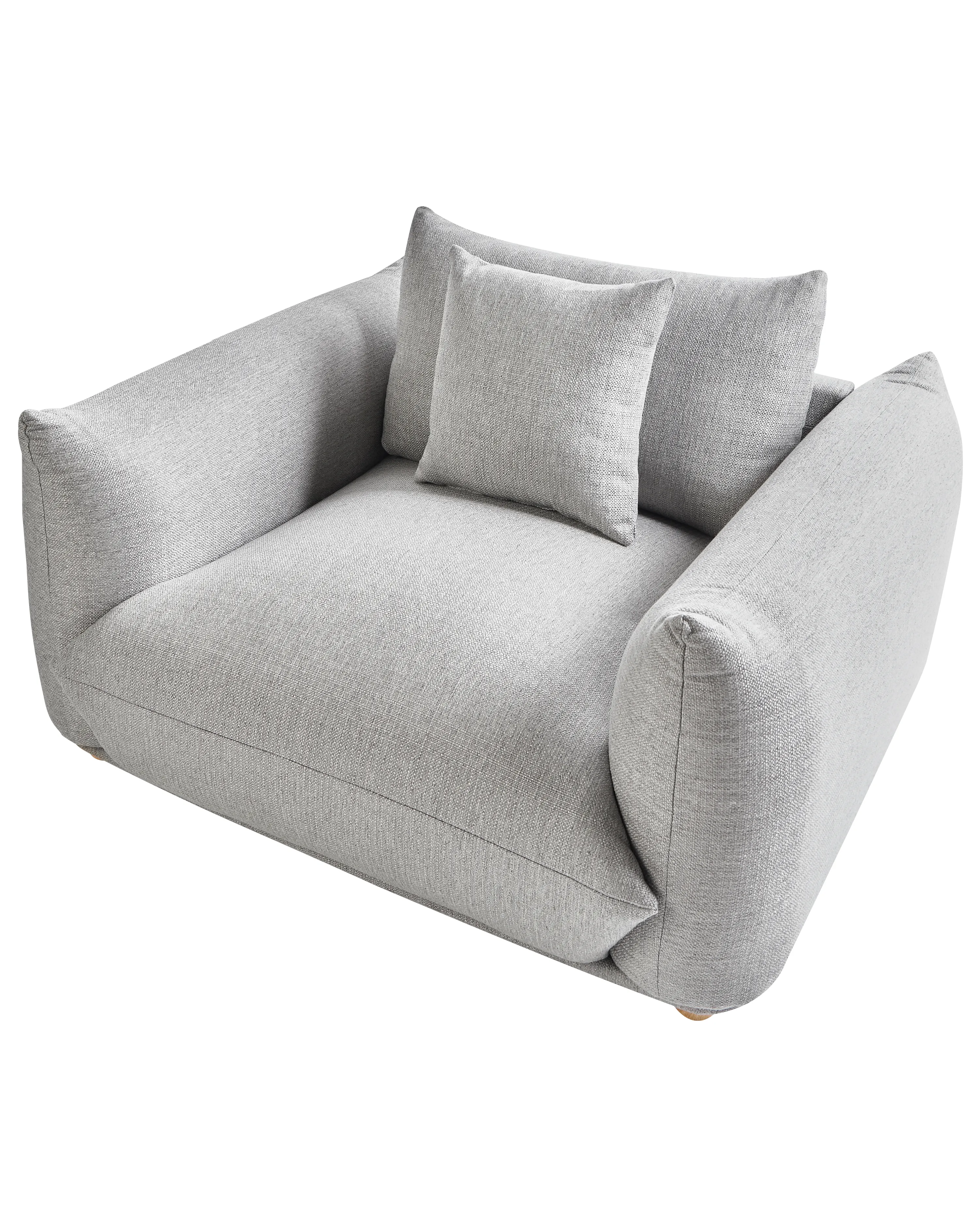 Fauteuil LUVOS Stof Lichtgrijs