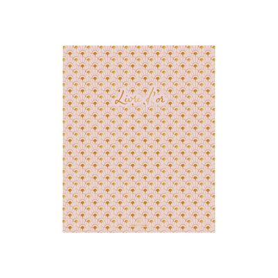 Oberthur Versailles - Livre d'or - 220 x 270 mm - 100 feuilles / 200 pages - papier ivoire - uni - couverture rose - synthétique