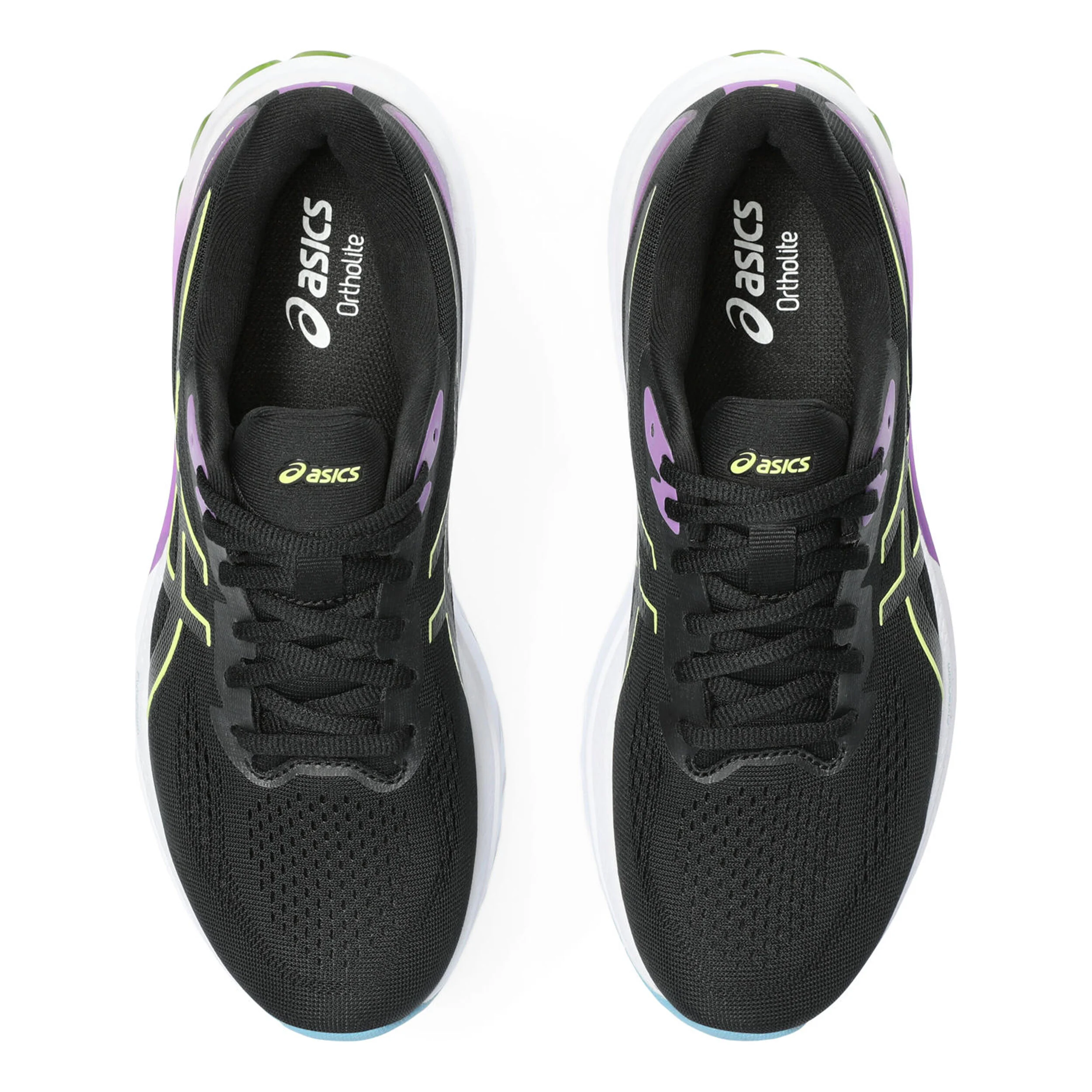 ASICS GT-1000 12 Chaussure De Running Avec Stabilisateurs Femmes - Noir , Jaunes Fluo