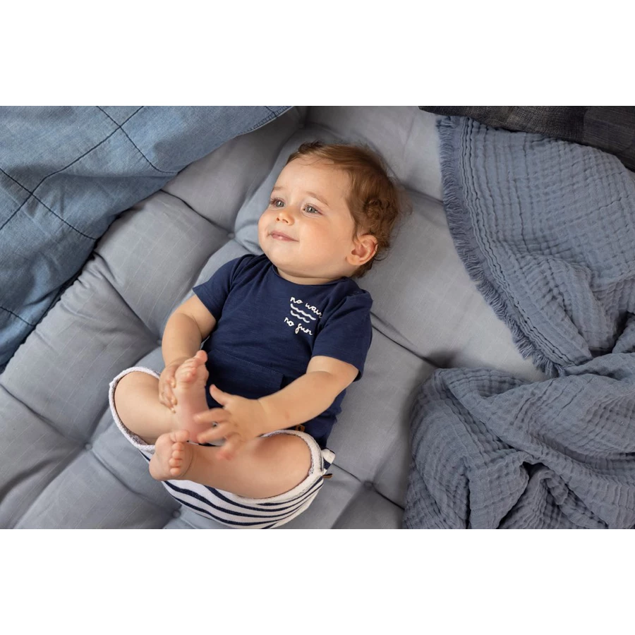 Feetje T-Shirt No Waves No Fun Indigo
