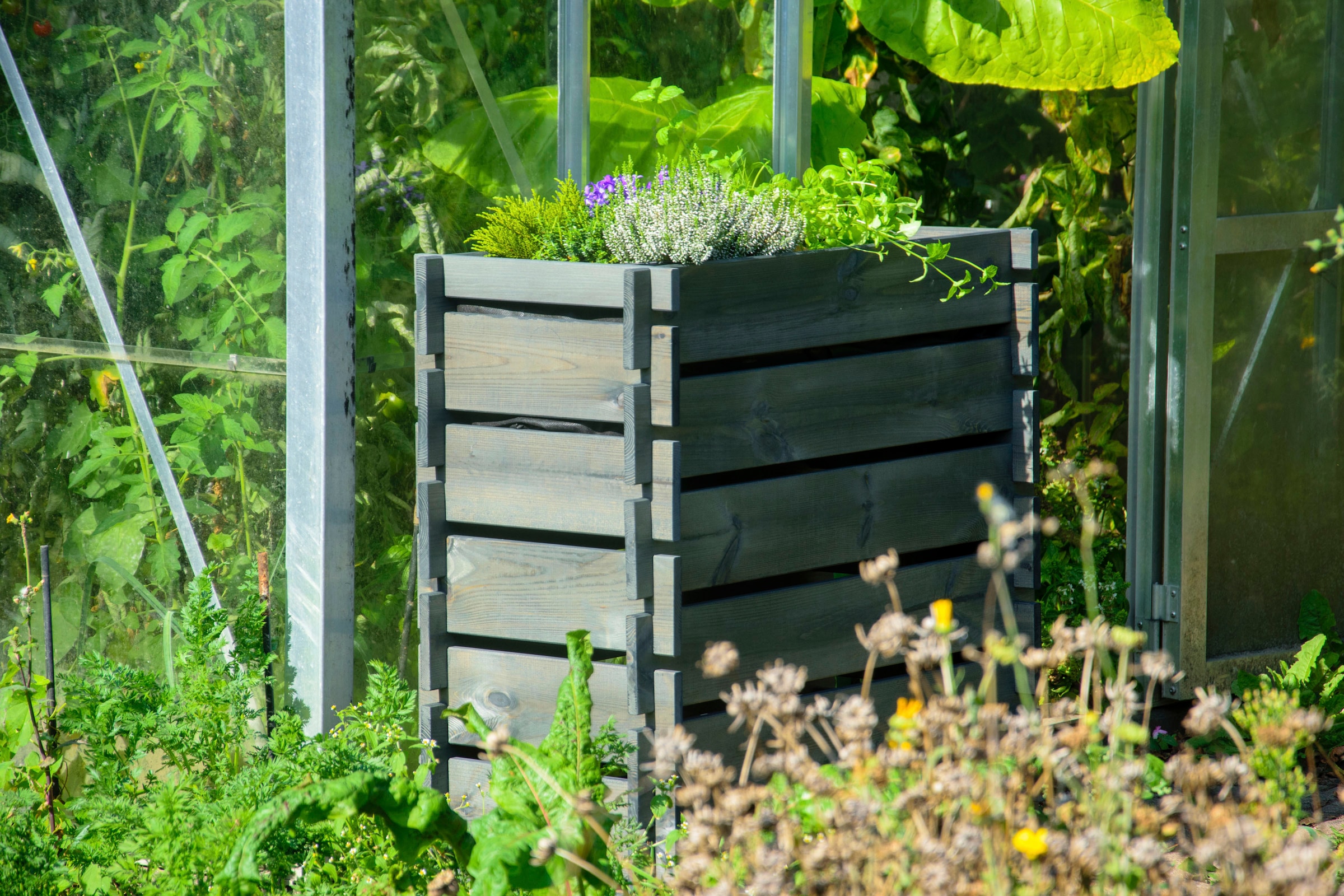 dobar Hochbeet Stecksystem, FSC®-zertifiziertes Kiefernholz, wetterfest lasiert
