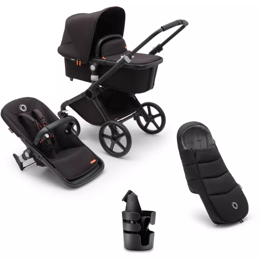 bugaboo Kinderwagen Fox Cub Complete BlackMidnight Black