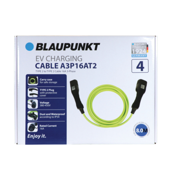 Blaupunkt Electric Verhicle 3 Fase laadkabel  16Ah capaciteit