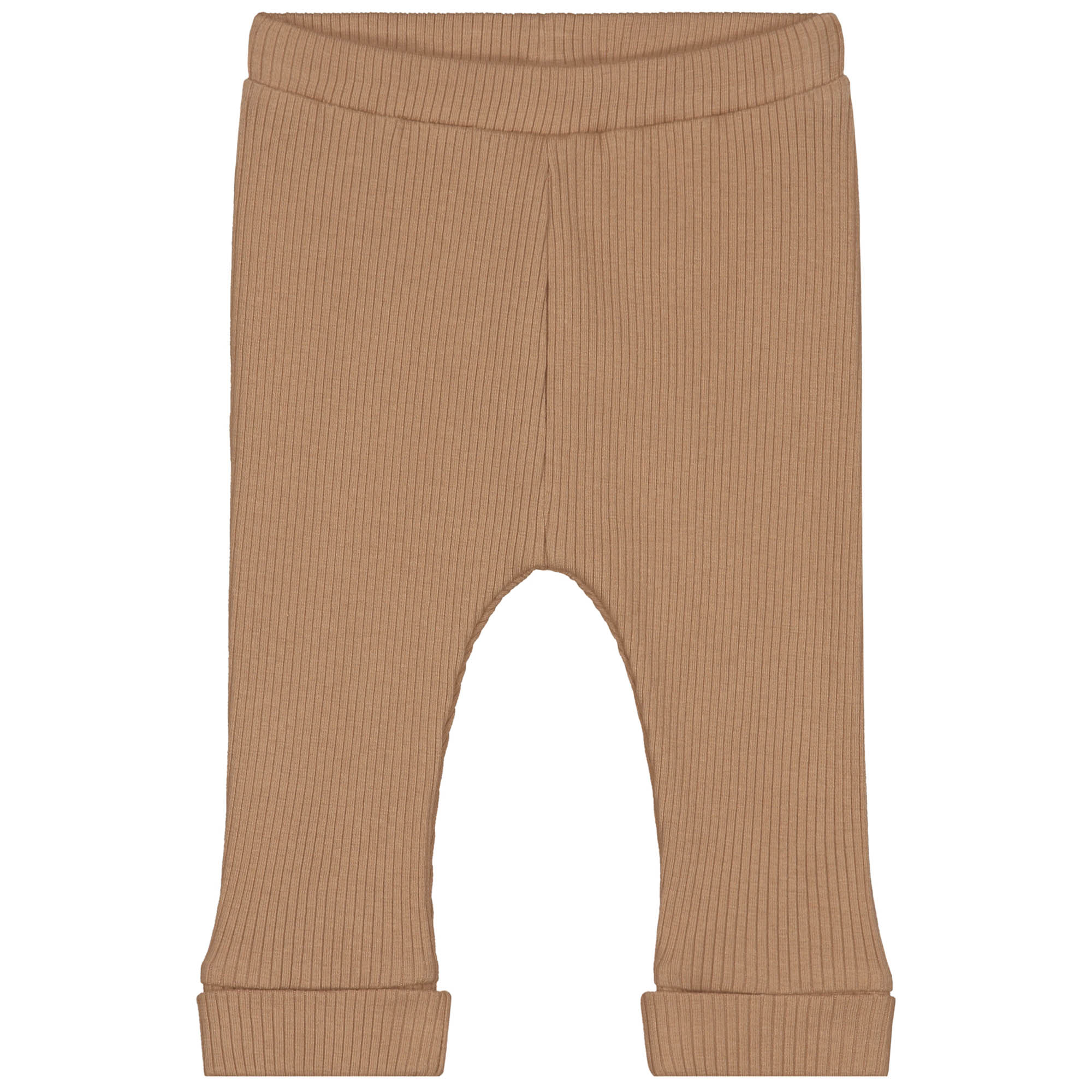 Prénatal newborn broek rib Pure  effen bruin