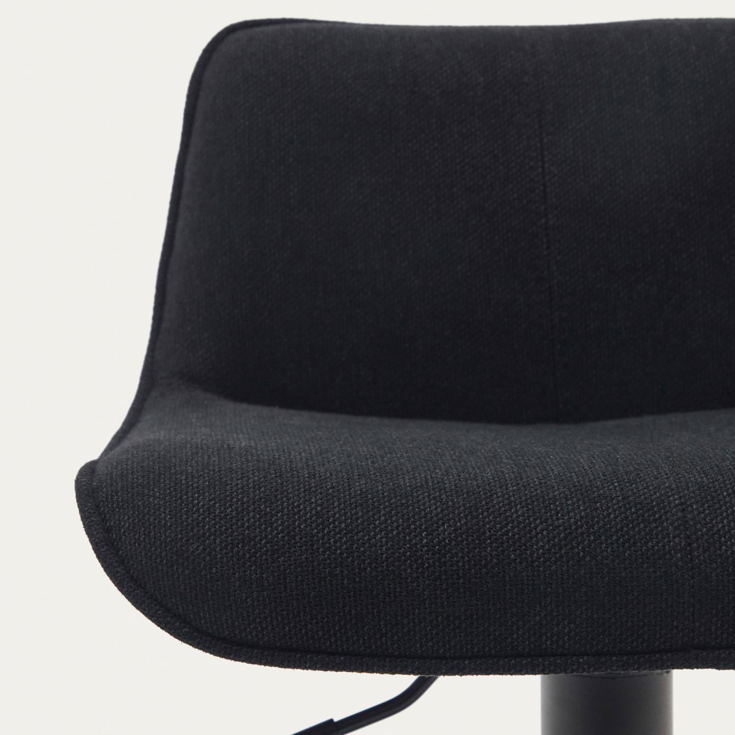 Kave Home Barhocker ZENDA schwarz/mattschwarz