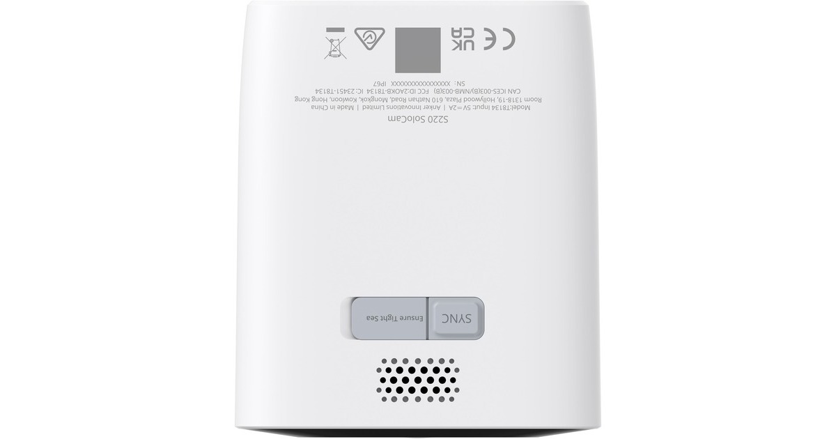 EufyS220 SoloCam beveiligingscamera  (Wit, Solar Panel, 2K)