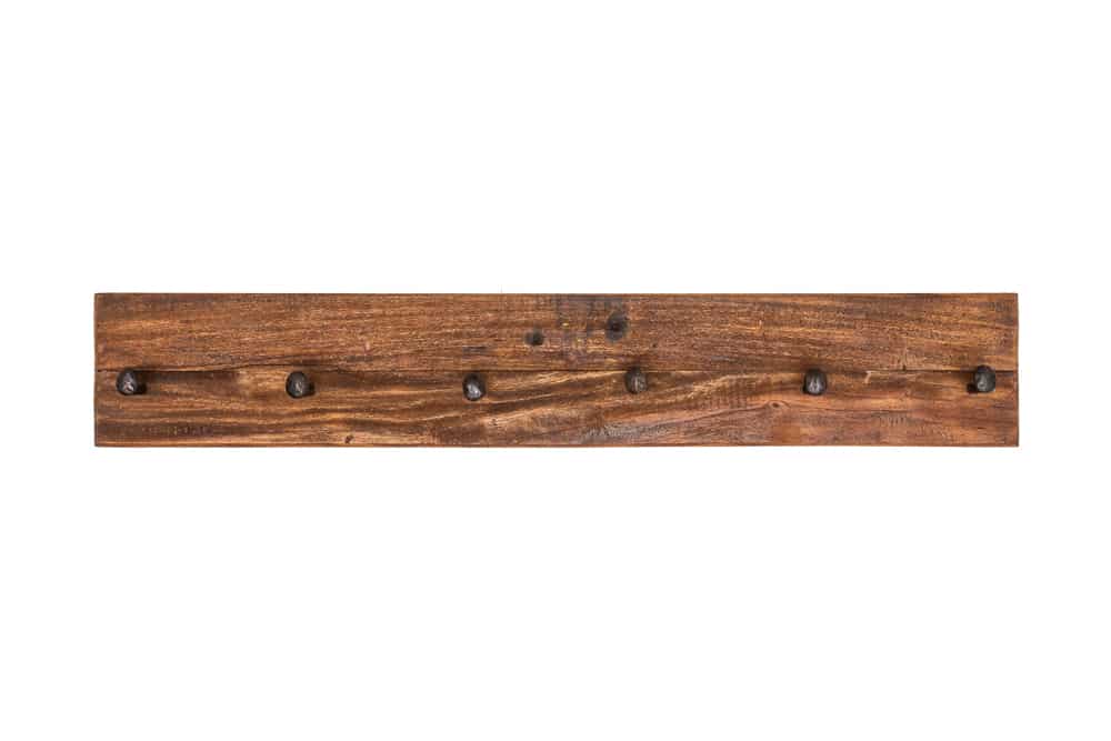 Massive Wandgarderobe HEMINGWAY XL 90cm natur recyceltes Massivholz