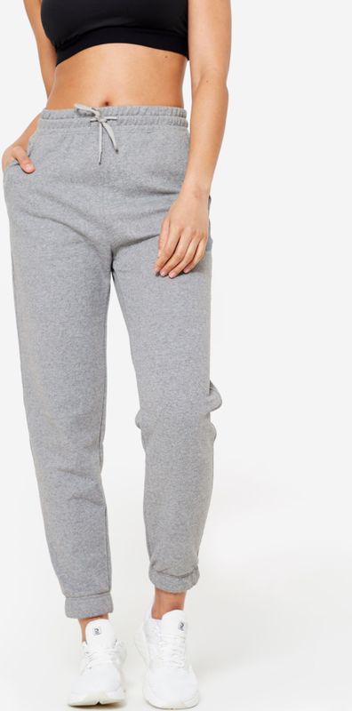 Joggingbroek voor dames katoen grijs