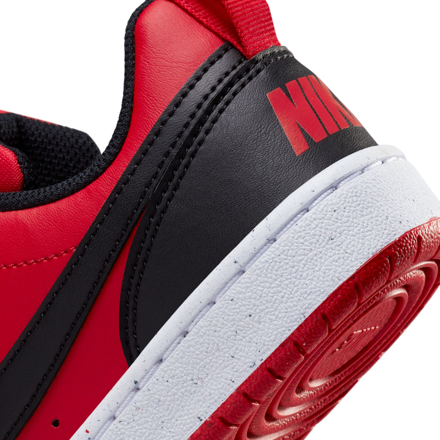 Nike Court Borough Low Recraft Sneakers Kids Rood Zwart Wit