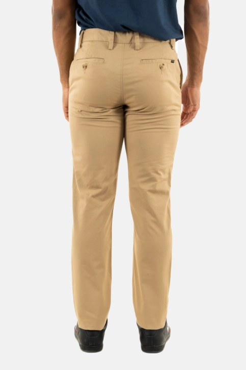 Pantalons superdry slim tapered stretch chino 5ye shaker beige