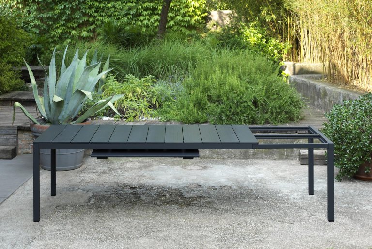 Nardi Rio Alu uitschuifbare tuintafel 210/280x100 Anthracite