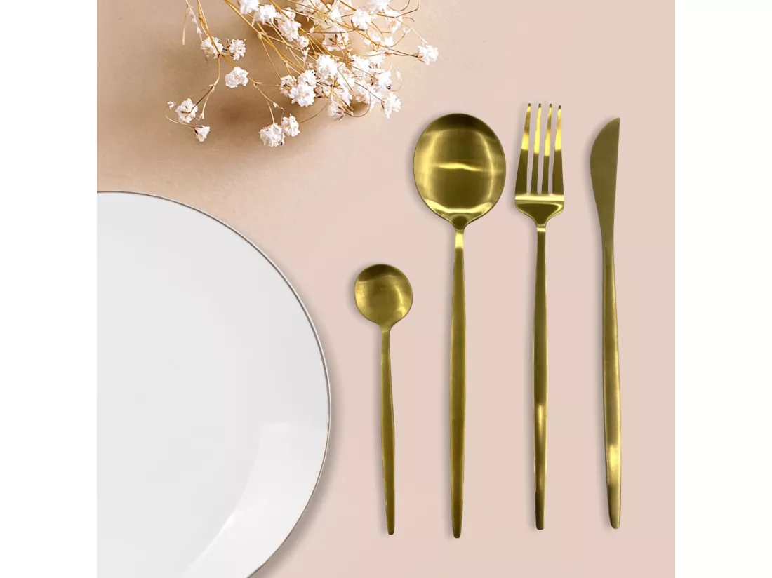 Menagere 24 Pieces Dore Aura