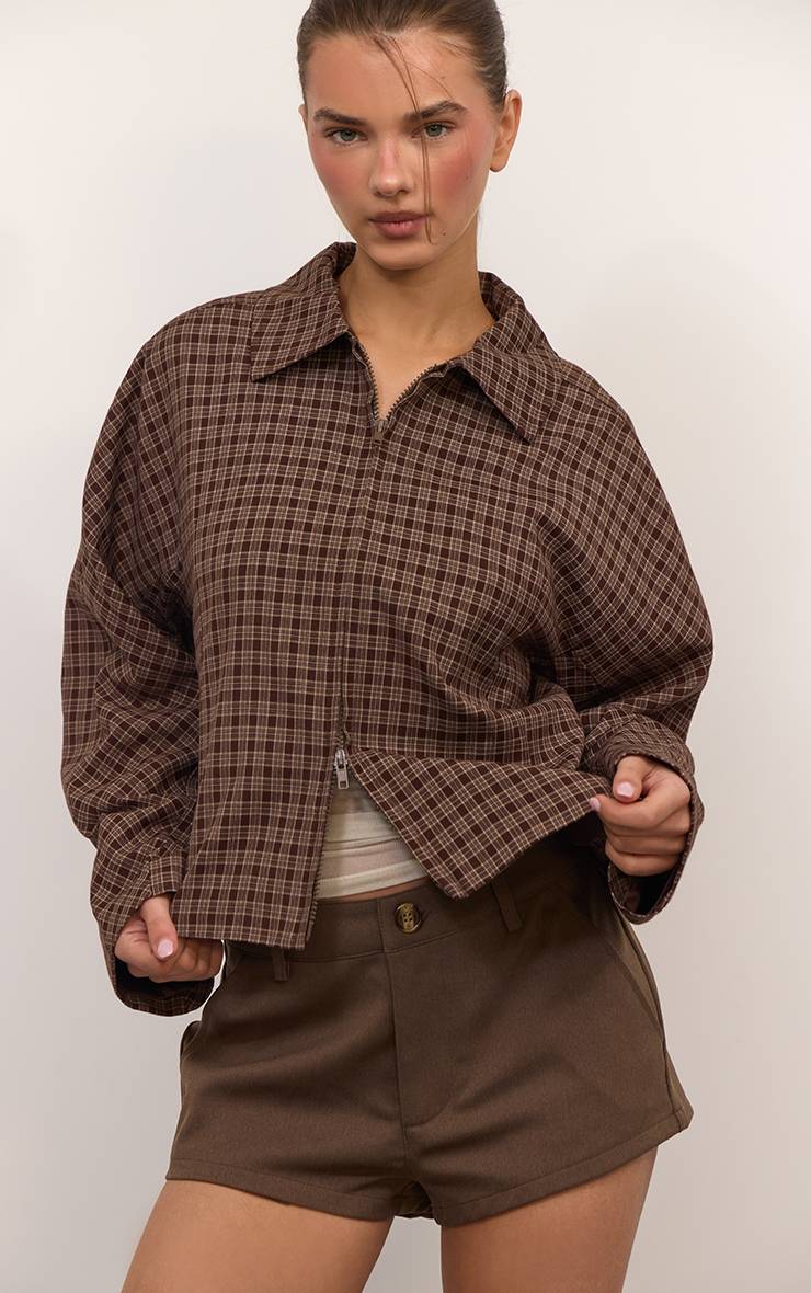Champignon Micro Short Tissé Taille Haute