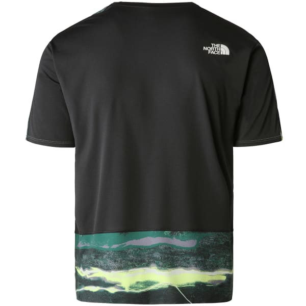 T-shirt trail THE NORTH FACE M SUMMIT HIGH TRAIL RUN S/S DEEP GRASS GREEN LIGHT PAINTING PRINT