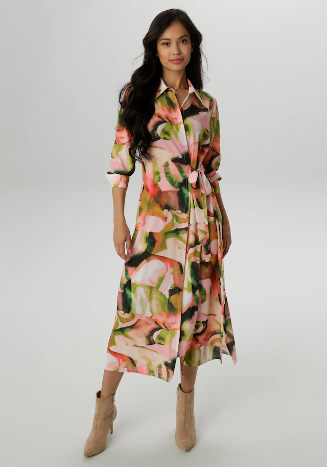 Aniston SELECTED Blusenkleid mit seitlichem Bindedetail - NEUE KOLLEKTION