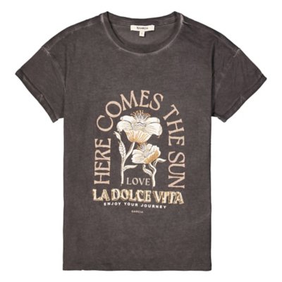 Tee-shirt à manches courtes femme à col rond GARCIA
