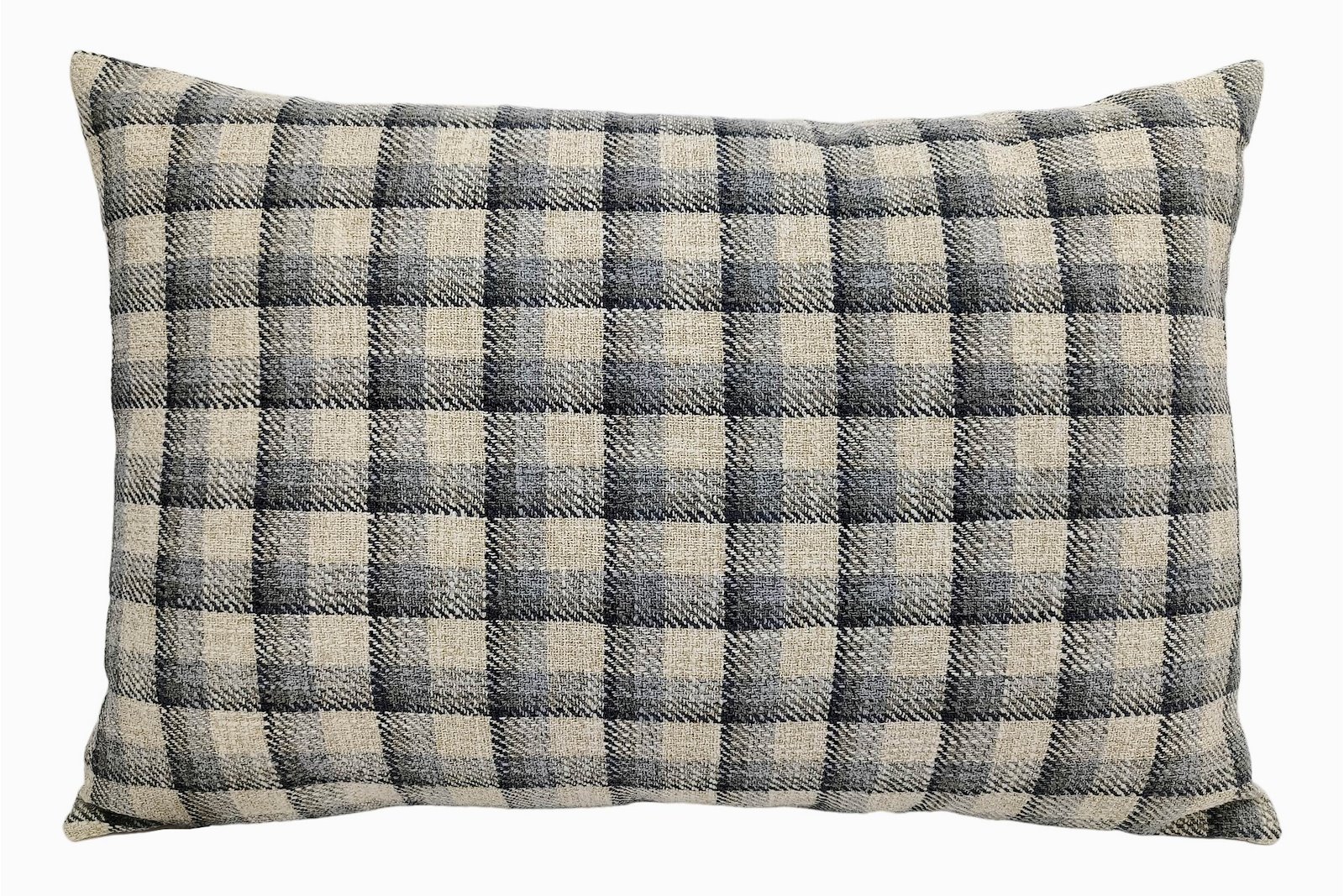 Pearl pute Grå, blå og sort ruter 40x60 cm
