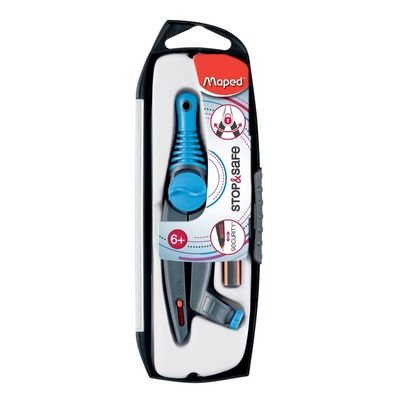 Maped Stop & Safe - Coffret compas à bague 2 pièces