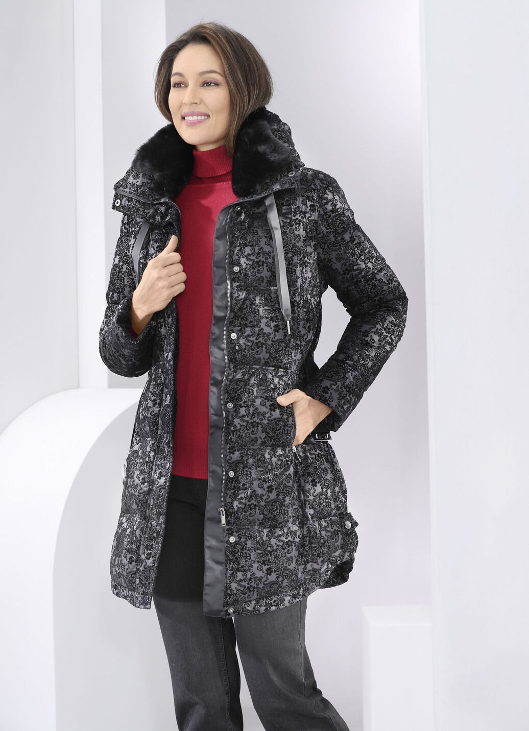 Jacke mit Gürtel