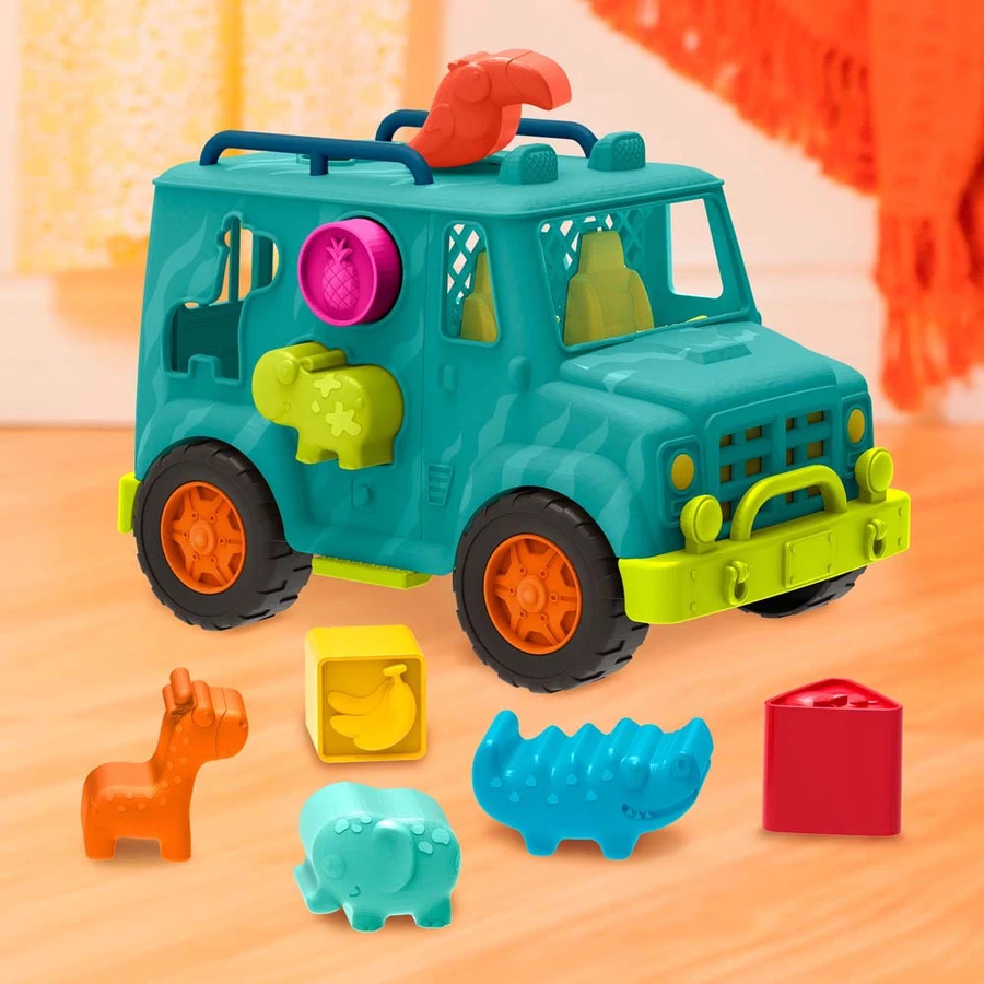 B.TOYS B. Happy Cruisers - Tierrettungsfahrzeug Mehrfarbig