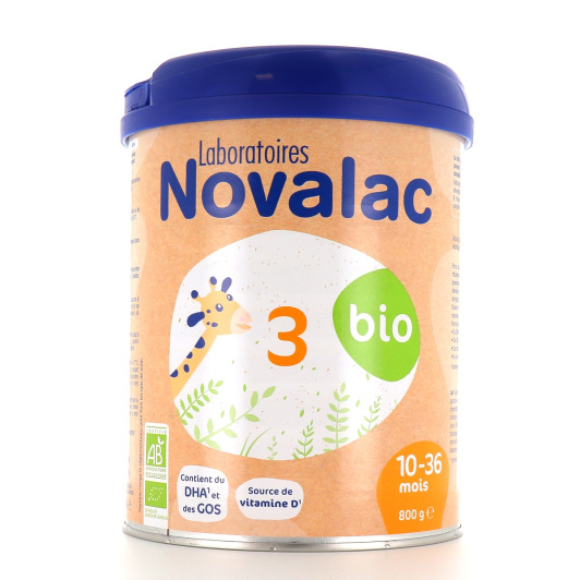 Novalac Bio Lait 3eme âge - Alimentation bébé 10 à 36 mois