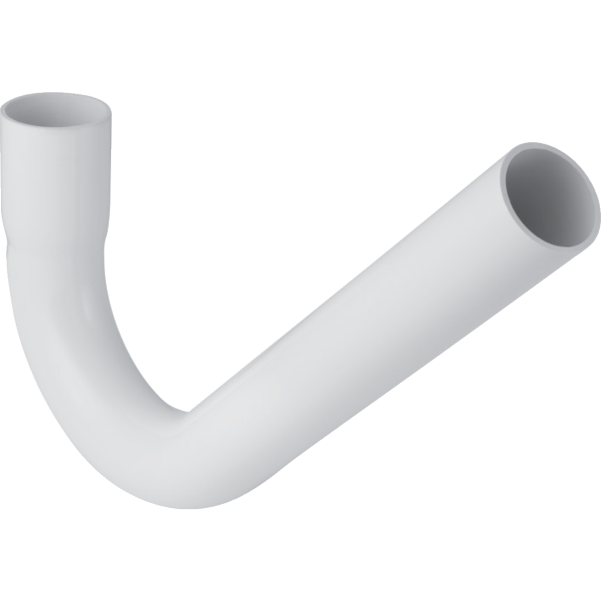 Geberit spoelbocht 135° met lijmmof voor verl. buis/bocht 30x9cm Ø44mm alpien wit