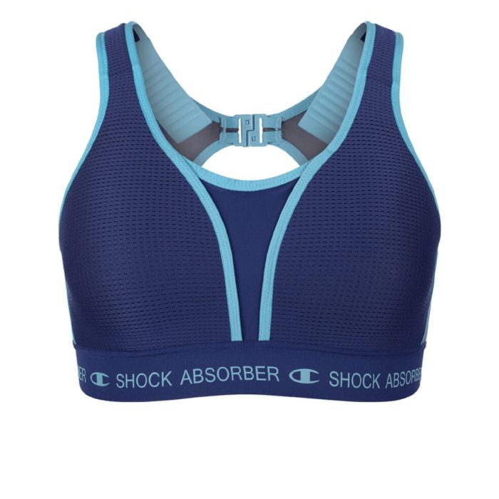 Shock Absorber Dame BH Ultimate Run Bra Padded Blå