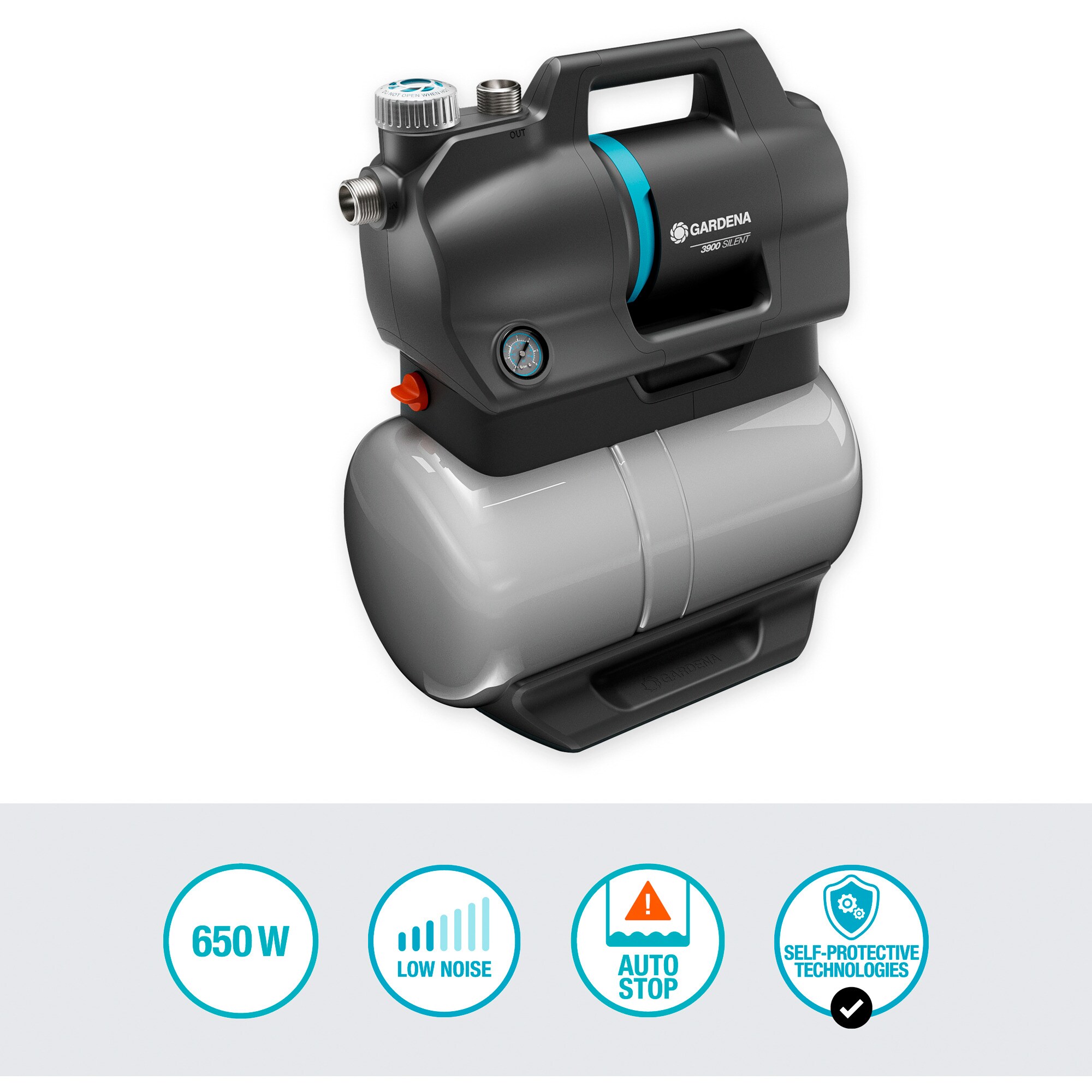 GARDENA Pumpe Hauswasserwerk 3900 Silent