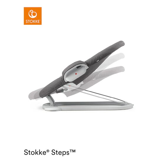 Transat Steps™   Gris profond / Châssis blanc        de               Stokke®