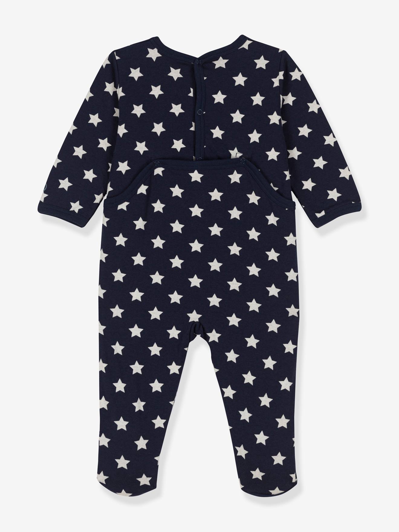 Macacão de veludo azul marinho PETIT BATEAU