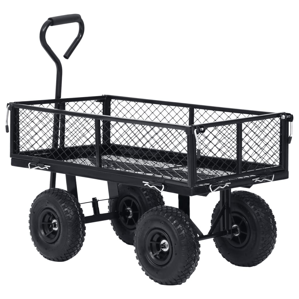 Chariot à main de jardin noir 250 kg