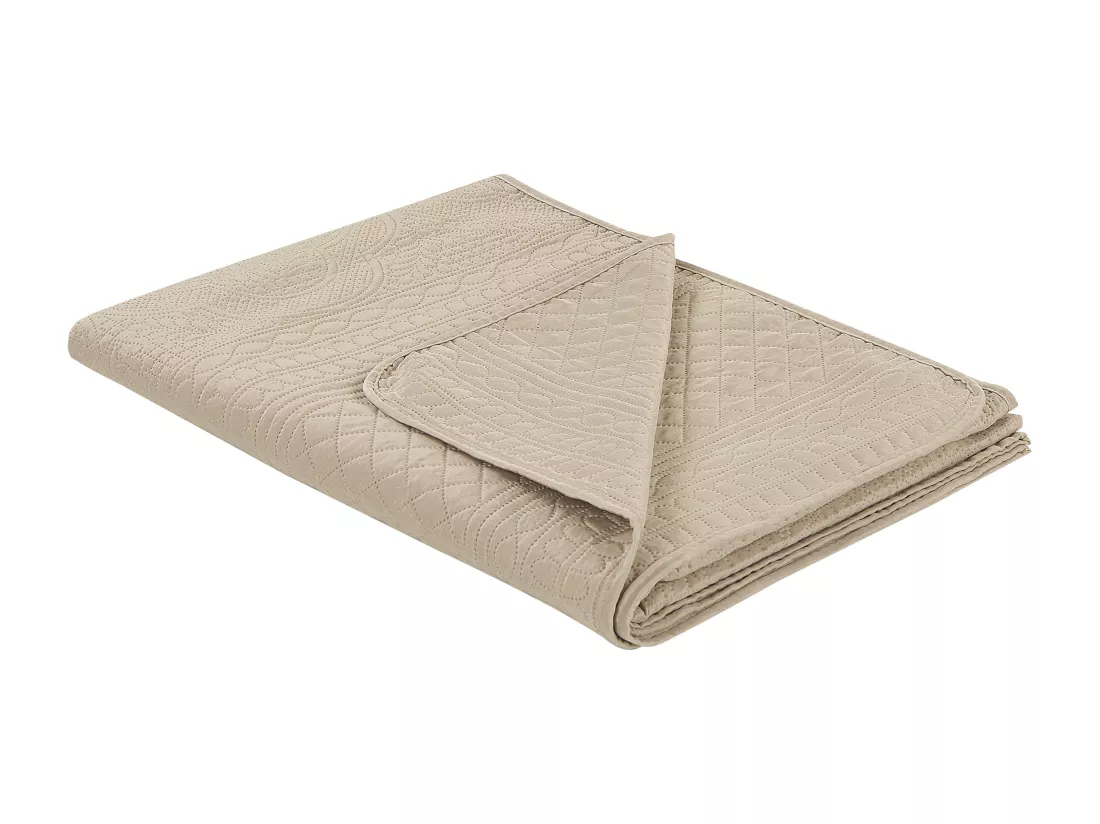 Couvre-lits avec coussins SHUSH 140 x 210 cm Taupe