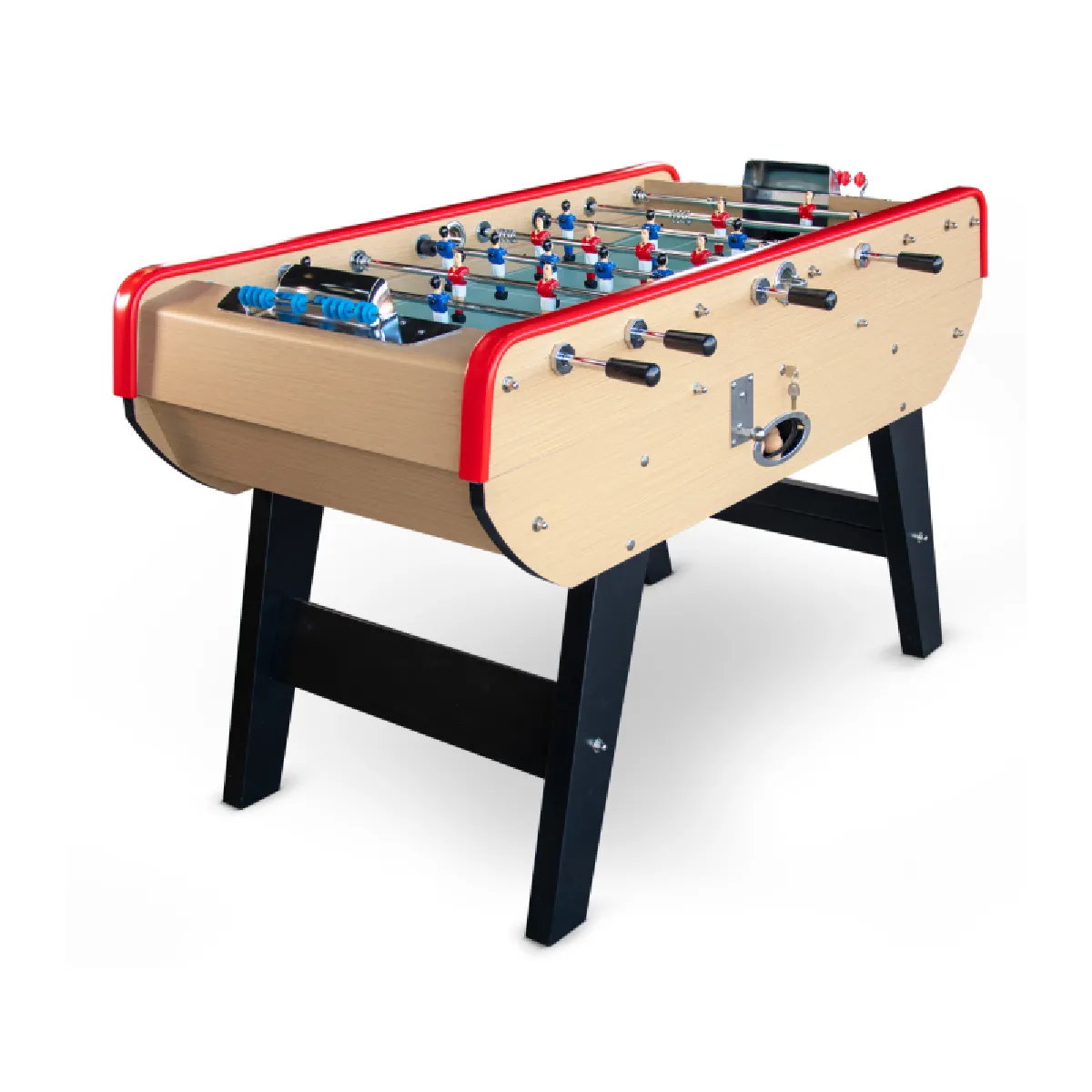 Play4Fun Baby-foot Olympic avec Monnayeur - Bois Clair