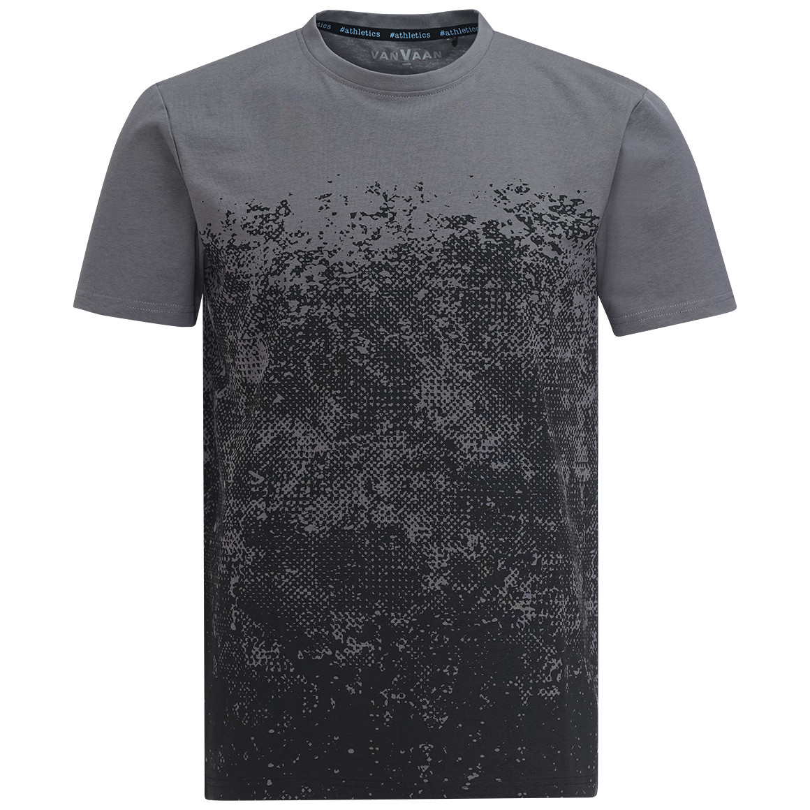 VanVaan Herren T-Shirt mit Print dunkelgrau