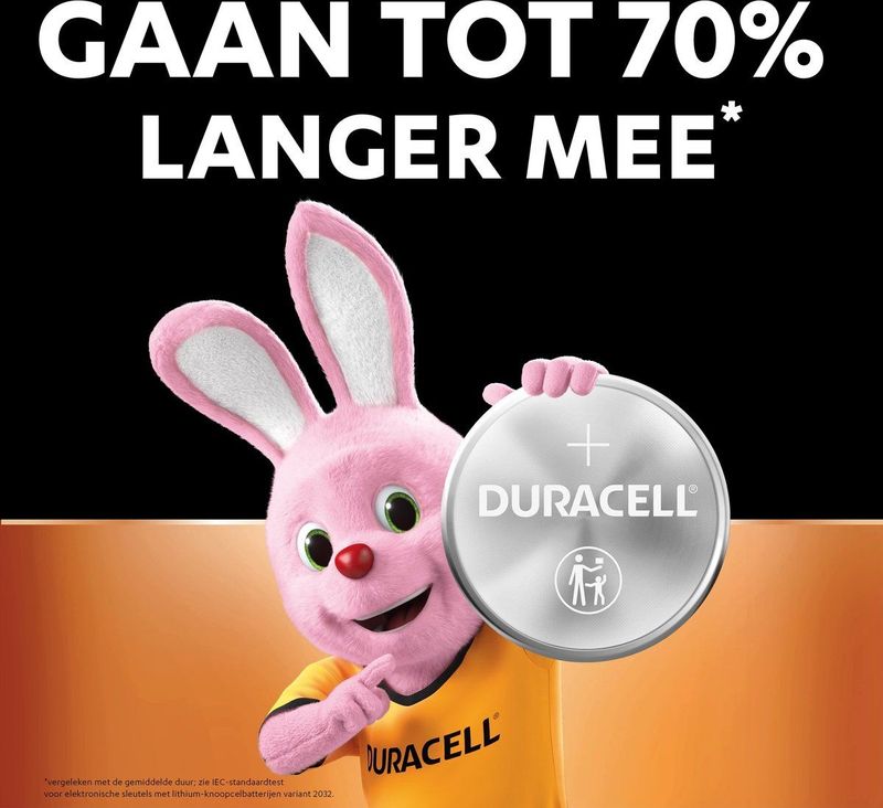 Duracell 2032 Lithium-knoopcelbatterijen - 3V, CR2032 - 20 stuks
