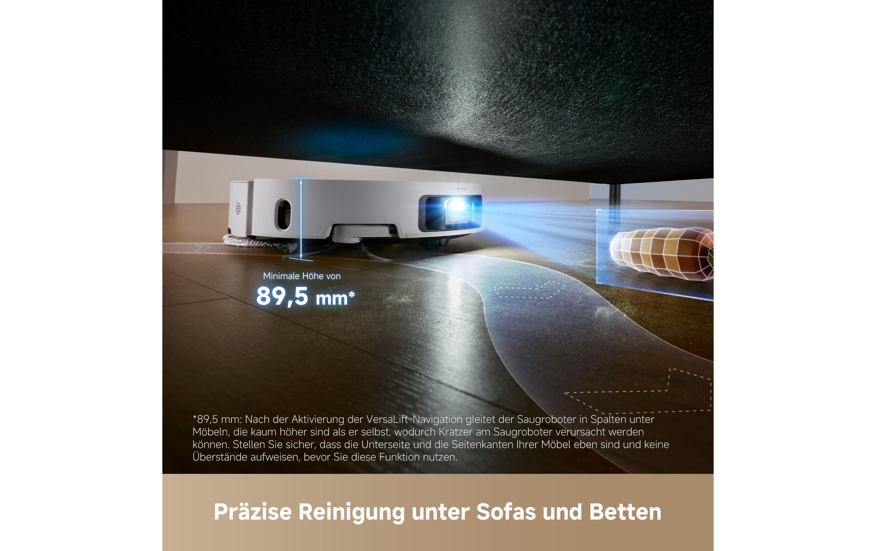 Saug- und Wischroboter L50 Pro Ultra Weiss<br>Roboterstaubsauger mit Basisstation