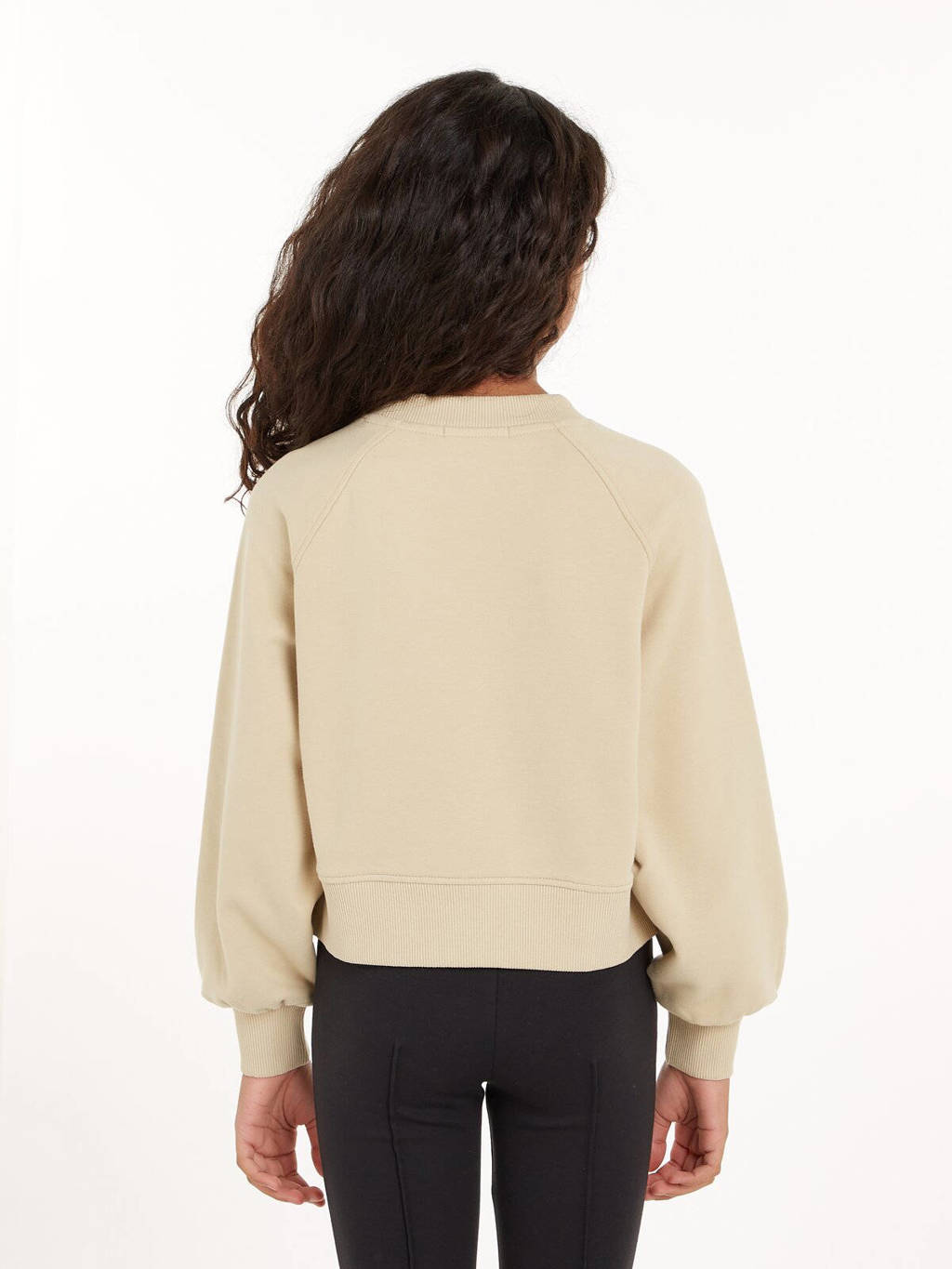 Calvin Klein sweater met logo beige