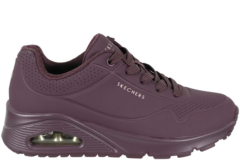 SKECHERS UNO STAND ON AIR PURPLE WINE SNEAKER