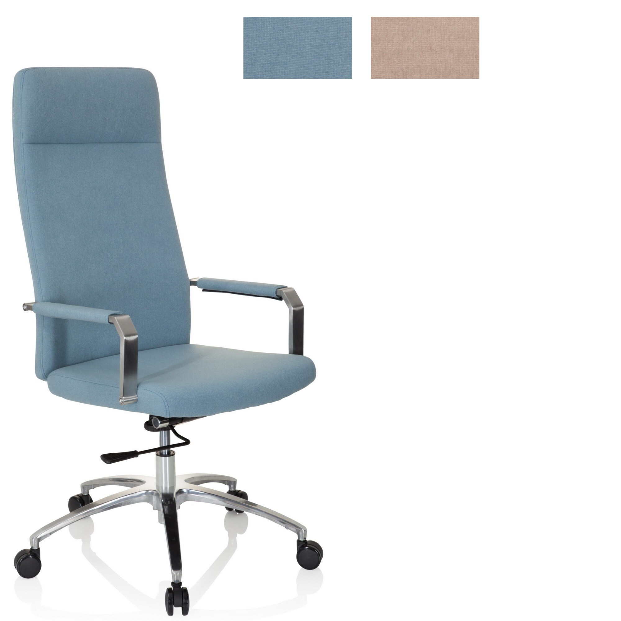 Home Office Bürostuhl SARANTO PLUS I Stoff mit Armlehnen hjh OFFICE