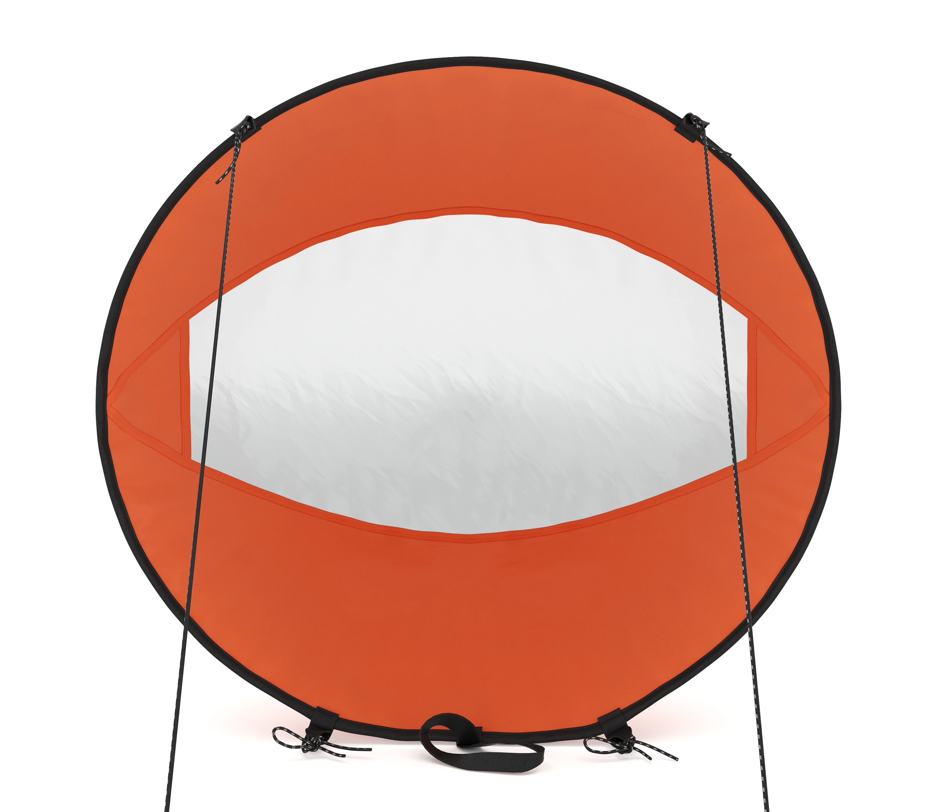 Windsegel für SUP und Kajak orange