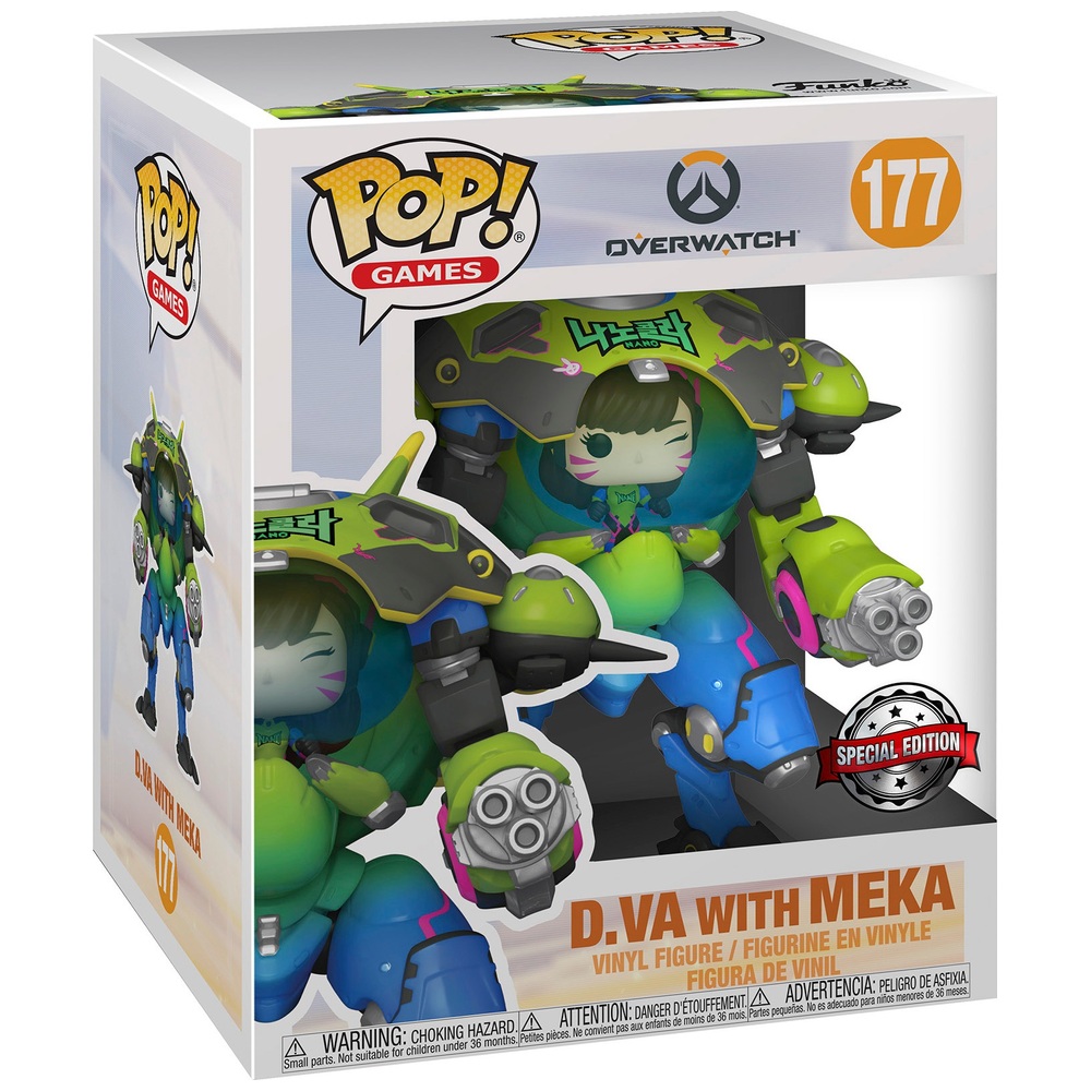 POP! Vinyl 177: Overwatch - D.VA Pilot mit MEKA (Sonderedition)