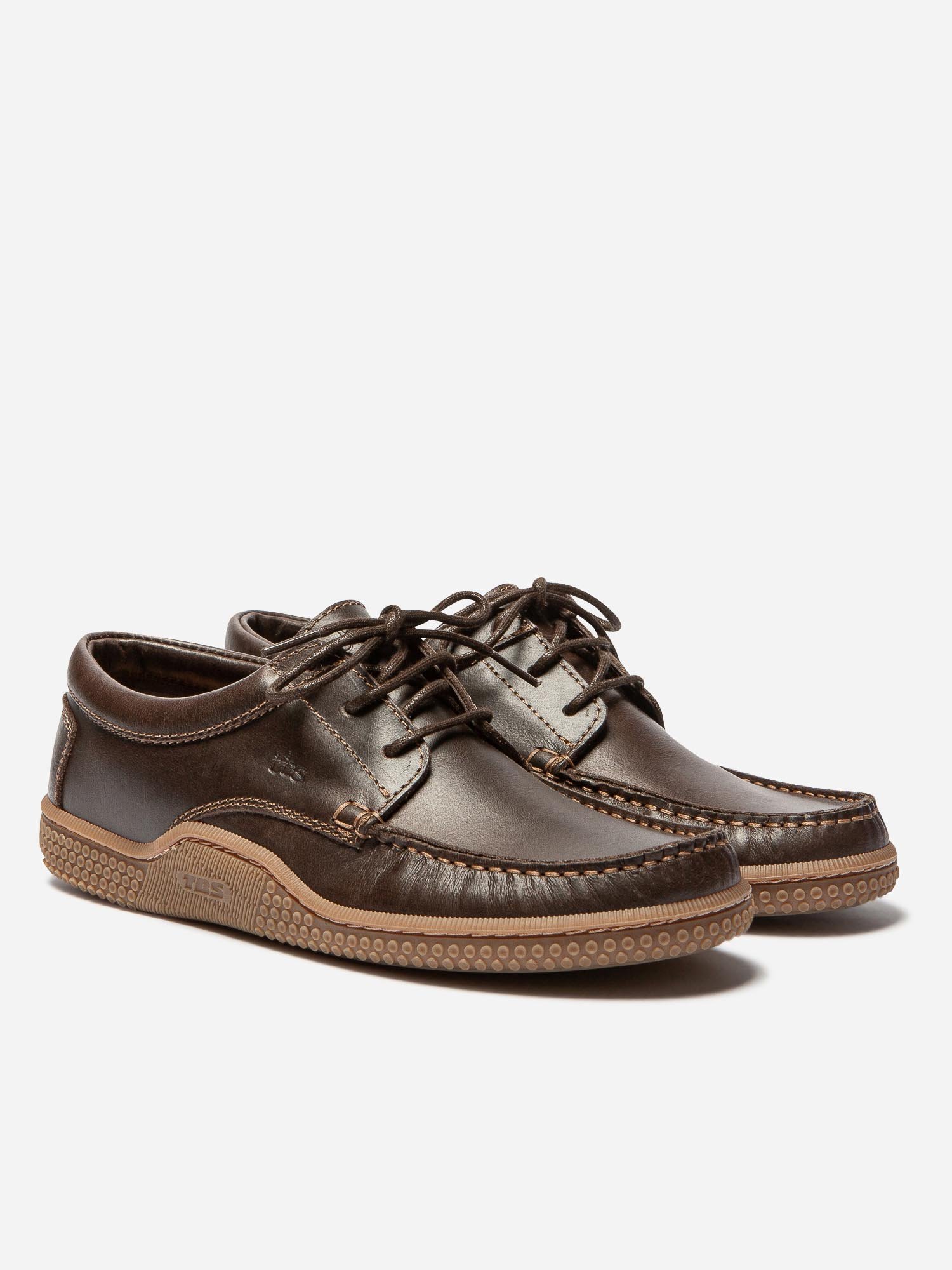 Chaussures Bateau Homme Cuir Lisse Marron