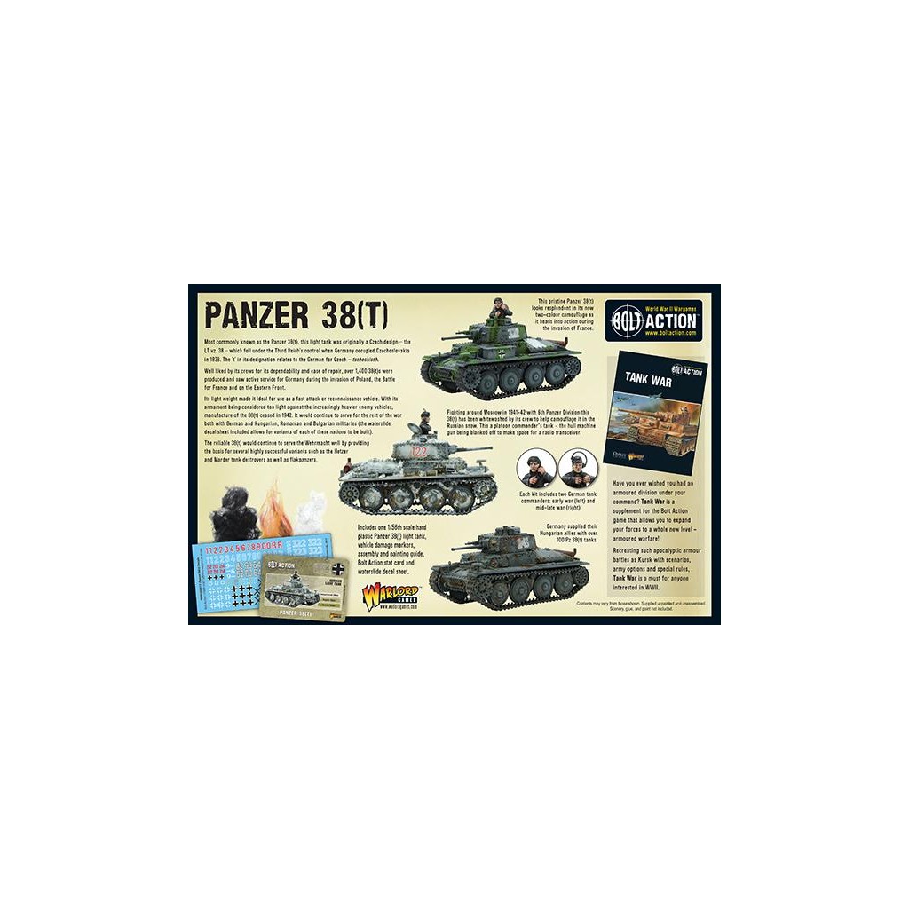 Bolt Action - Panzer 38(t)